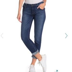 HUDSON Cropped Mid-Rise Jeans
